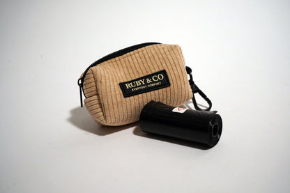Beige | Corduroy Waste Bag Holder