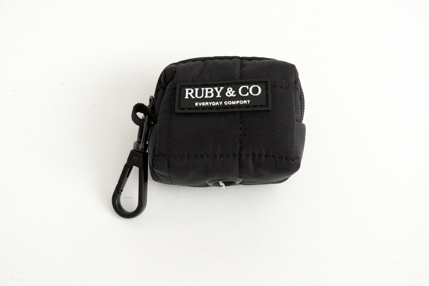 Black | Quilted Waste Bag Holder