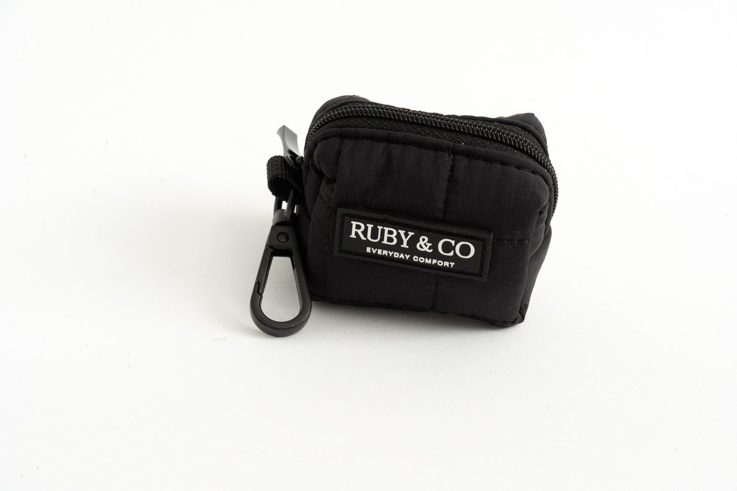 Black | Quilted Waste Bag Holder